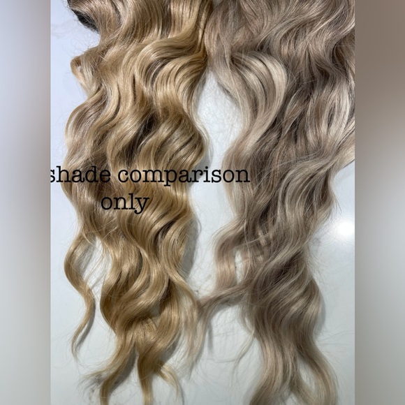 HAIR. 27” Wavy, Long Layers, Center Part, Ombre Light Brown to Ash Blonde - Picture 12 of 13